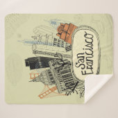 Couverture Sherpa San Francisco tirée par la main (Devant (Horizontal))