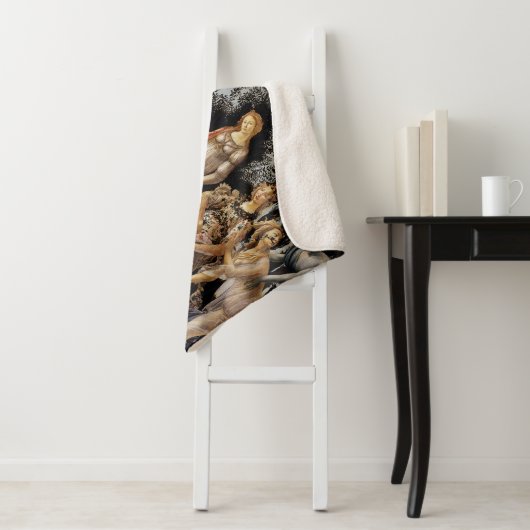 Couverture Sherpa Sandro Botticelli - La Primavera (En situation)