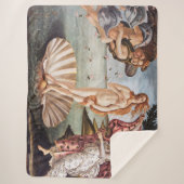 Couverture Sherpa Sandro Botticelli - Naissance de Vénus (Devant)