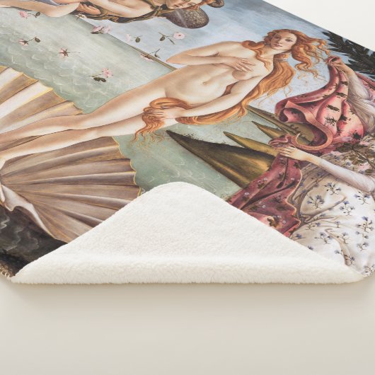 Couverture Sherpa Sandro Botticelli - Naissance de Vénus (3/4)