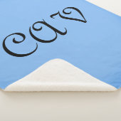 Couverture Sherpa Sangria Cornflower Blue (3/4)