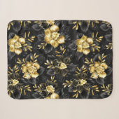 Couverture Sherpa Sans couture avec orchidées de bijoux (Devant (Horizontal))
