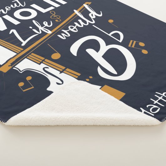 Couverture Sherpa Sans Violon, La Vie Serait Violoniste Plat (3/4)