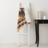 Couverture Sherpa Santa by Fireplace Christmas Stockings (En situation)