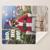 Couverture Sherpa Santa Chicken (Devant (Horizontal))