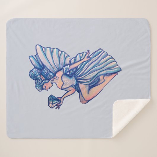 Couverture Sherpa Sapphire Fairy (Devant (Horizontal))
