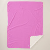 Couverture Sherpa Sapphire pink colour (Devant)