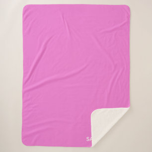 Couverture Sherpa Sapphire pink colour