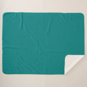Couverture Sherpa Sarcelle (Devant (Horizontal))