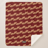 Couverture Sherpa Saucisses amusantes Motif à personnaliser avec le  (Devant)