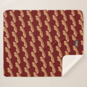 Couverture Sherpa Saucisses amusantes Motif à personnaliser avec le  (Devant (Horizontal))