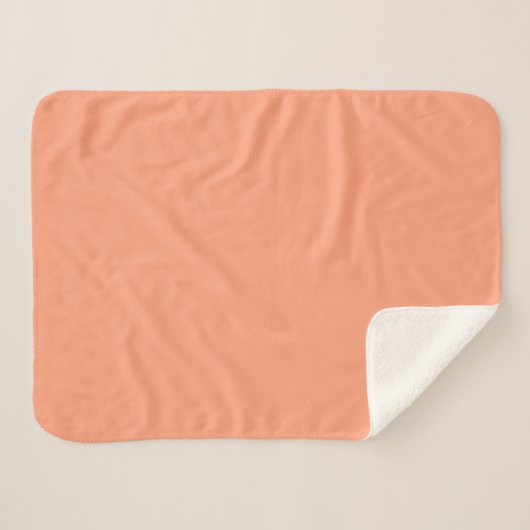 Couverture Sherpa Saumon clair (Devant (Horizontal))