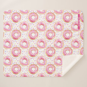 Couverture Sherpa Saupoudrer de Motif rose Sherpa Jetez la couvertur