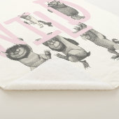 Couverture Sherpa SAUVAGE | Wild Things et Max - Rose (3/4)