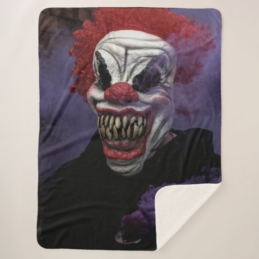 COUVERTURE SHERPA SCAREY CLOWN (Devant)
