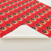 Couverture Sherpa Scarlet Red Tulip Blanche Sherpa (3/4)