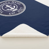 Couverture Sherpa Sceau nautique Ancre (3/4)