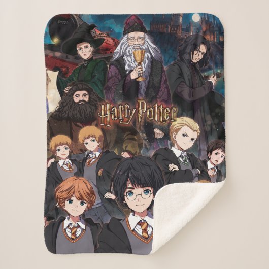 Couverture Sherpa Scène d'ensemble animée HARRY POTTER™ (Devant)