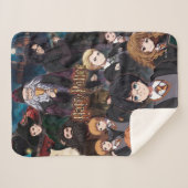 Couverture Sherpa Scène d'ensemble animée HARRY POTTER™ (Devant (Horizontal))