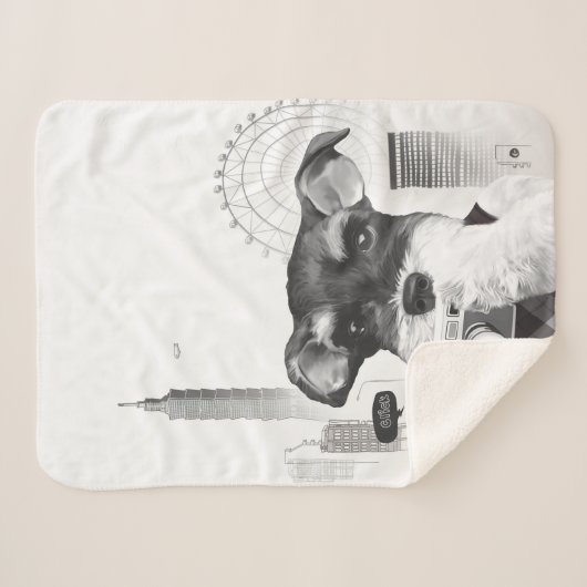 Couverture Sherpa Schnauzer avec caméra (Devant (Horizontal))