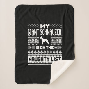 Couverture Sherpa schnauzer géant sur la liste coquine chien hideux
