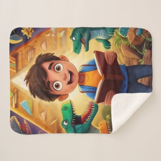 Couverture Sherpa Science Lecture pour enfants à Dinosaures - Design (Devant (Horizontal))