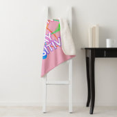 Couverture Sherpa Science Positive Dire Fun Fun Fun Girly Rose (En situation)