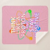 Couverture Sherpa Science Positive Dire Fun Fun Fun Girly Rose (Devant (Horizontal))