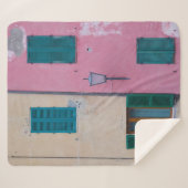 COUVERTURE SHERPA SCONCE EXTÉRIEURE NOIRE SUR MUR PEINT ROSE (Devant (Horizontal))