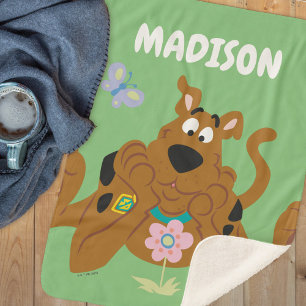 Couverture Sherpa Scooby-Doo Admirant Fleur