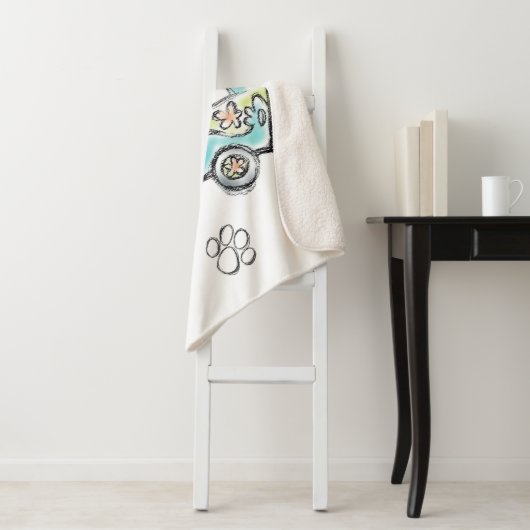 Couverture Sherpa Scooby-Doo | Croquis de machine mystère (En situation)