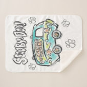 Couverture Sherpa Scooby-Doo | Croquis de machine mystère (Devant (Horizontal))