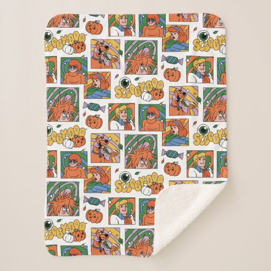 Couverture Sherpa Scooby-Doo Halloween Photos Pattern (Devant)