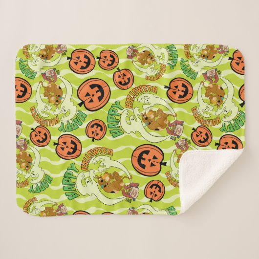 Couverture Sherpa Scooby-Doo | Happy Halloween Motif (Devant (Horizontal))