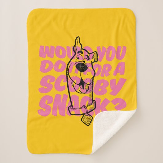 Couverture Sherpa Scooby-Doo |Le Feriez-Vous Pour Un Snack Scooby ? (Devant)