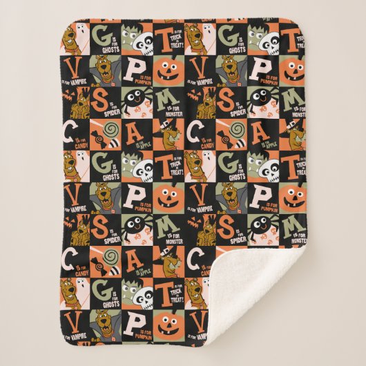 Couverture Sherpa Scooby-Doo | Motif Halloween (Devant)