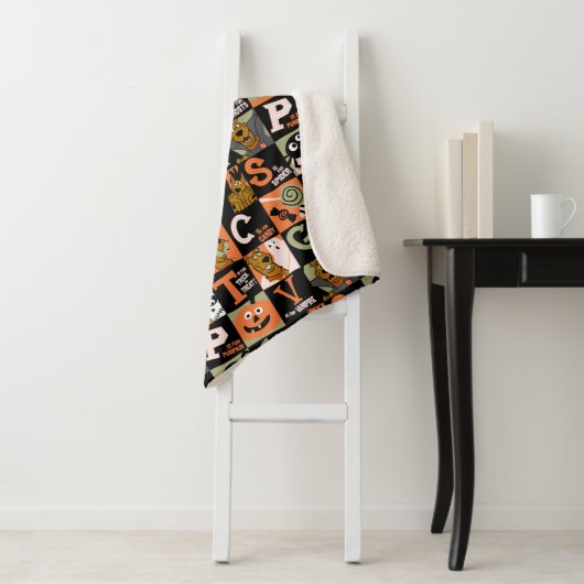 Couverture Sherpa Scooby-Doo | Motif Halloween (En situation)