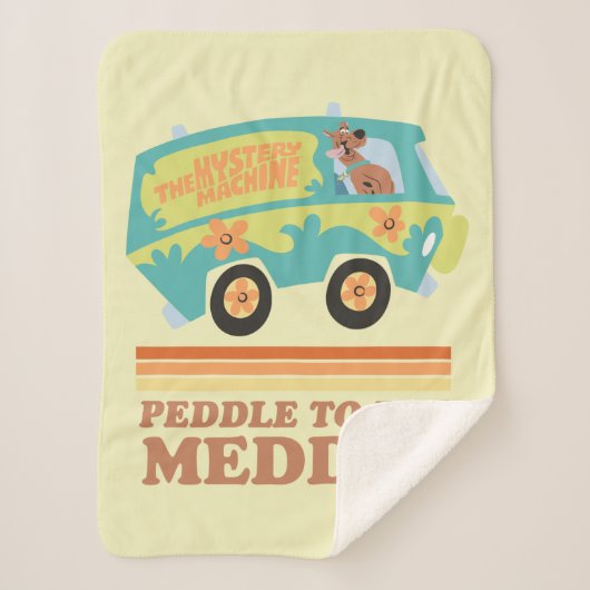 Couverture Sherpa Scooby-Doo Mystery Machine "Peddle to the Meddle" (Devant)