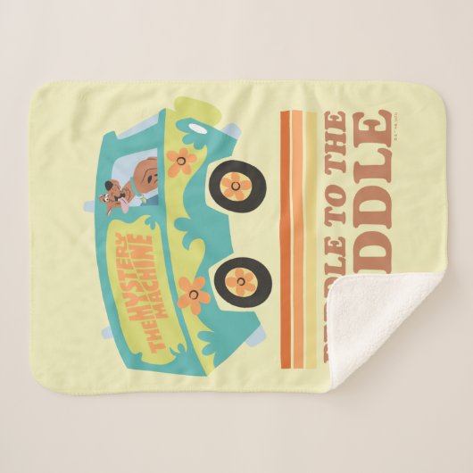Couverture Sherpa Scooby-Doo Mystery Machine "Peddle to the Meddle" (Devant (Horizontal))