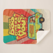Couverture Sherpa Scooby-Doo | "Où Es-Tu ?" Retro Cartoon Van (Devant (Horizontal))
