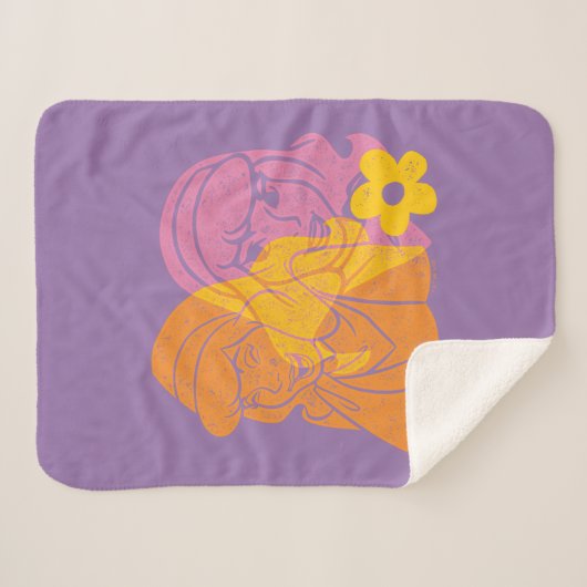 Couverture Sherpa Scooby-Doo | Portrait des fleurs daphné (Devant (Horizontal))