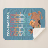 Couverture Sherpa Scooby Doo Trop Cool Pour L'École (Devant (Horizontal))