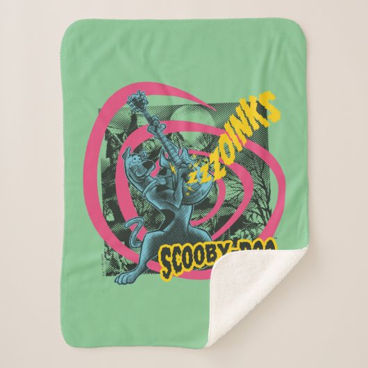 Couverture Sherpa Scooby-Doo Zoinks Punk Guitare Graphisme (Devant)