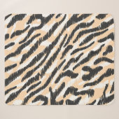 Couverture Sherpa Scribble Zebra Leopard : Fourrure Vintage (Devant (Horizontal))