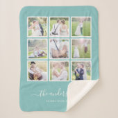 Couverture Sherpa Script de collage photo couleur Arrière - plan mod (Devant)