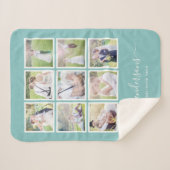 Couverture Sherpa Script de collage photo couleur Arrière - plan mod (Devant (Horizontal))