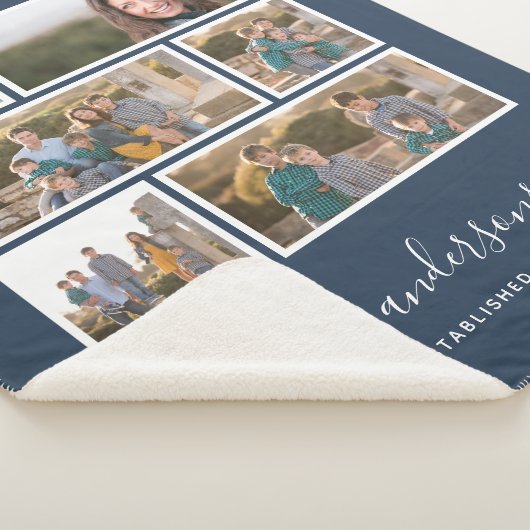 Couverture Sherpa Script de collage photo couleur six Arrière - plan (3/4)