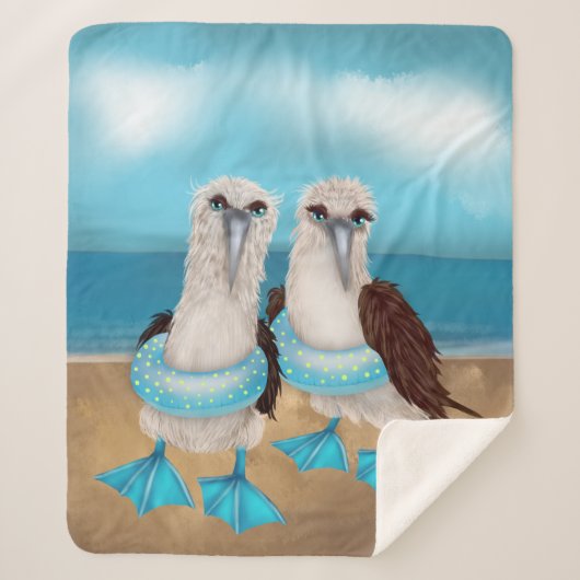 Couverture Sherpa Sea Gull Beach Sherpa Blanket (Devant)