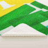 Couverture Sherpa Seafoam Lilac Boho Hand Drawn Stroke. Fuchsia Hot  (3/4)