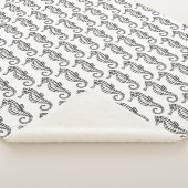 Couverture Sherpa Seahorse Black (3/4)